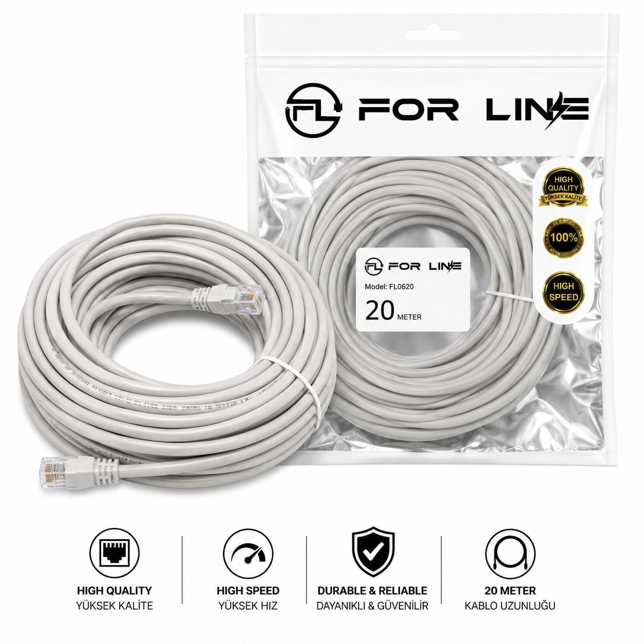FOR LİNE 20M CAT6 PATCH KABLO (AVD-66)