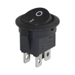 PowerMaster Yuvarlak 4 Pinli Işıksız On-Off Anahtar IC-133-4