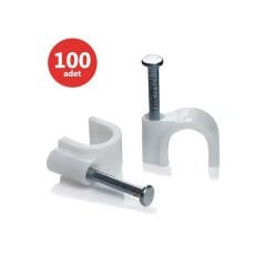 KARYA 8 NUMARA ÇELİK ÇİVİLİ 25 MM KROŞE (100'LÜ POŞET)(4X16 ANTİGRON KABLOLAR İÇİN)