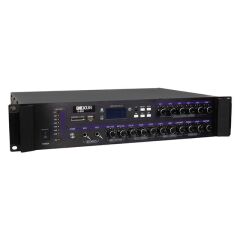 Dexun D-500 USB-SD-BT 350-700 W 6 Bölge 3 Aux 2 Mikrofon Giriş Trafolu Mixer Anfi