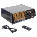 MV-1216 KUP MİXER ANFİ USB BT UK RMS300W MAX 2400W 6 ZON +99DSP+4-16-70-100V TRAFOLU MAGICVOICE