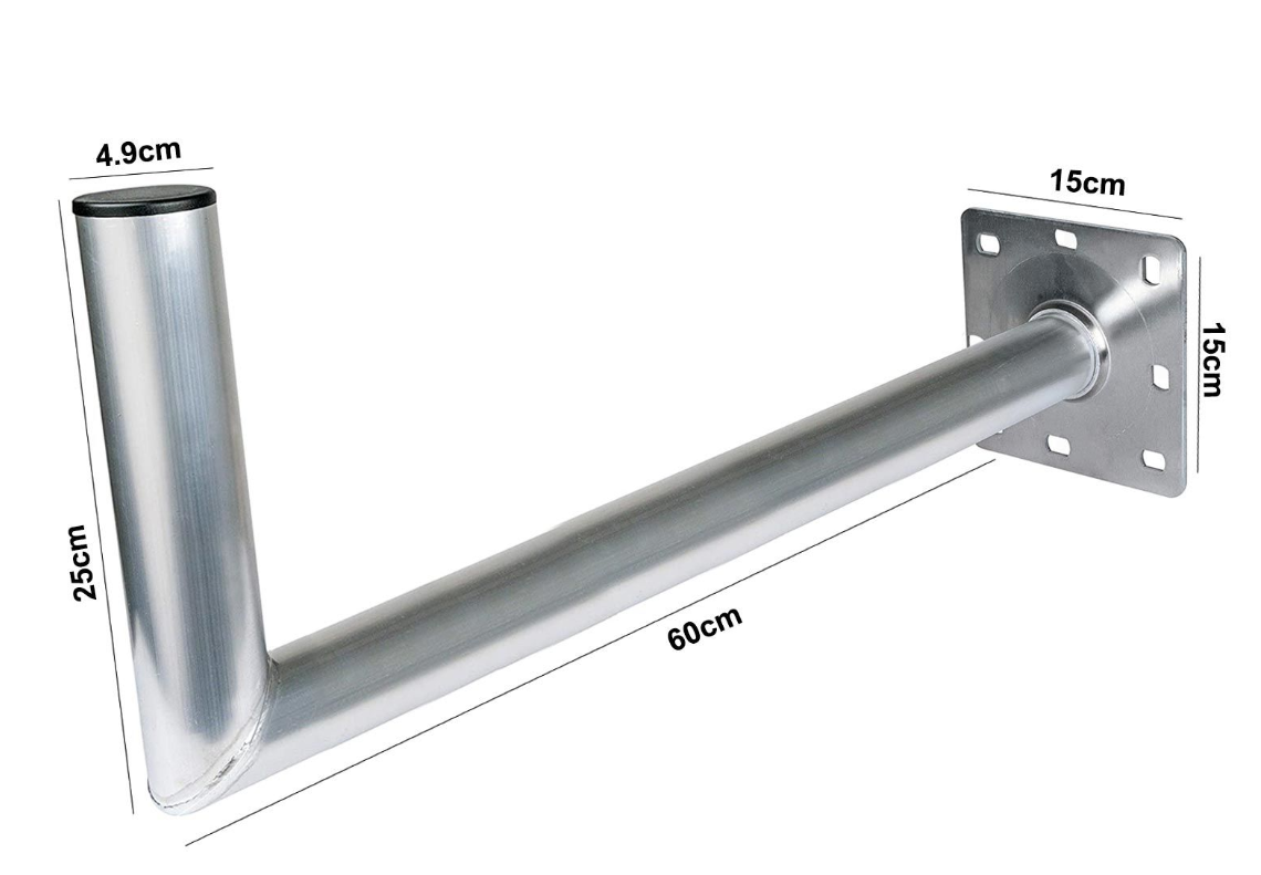 GALVANİZ BORU ÇANAK AYAK DUVAR TİPİ 60X25CM