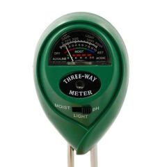 NOYAFA TR-01 ANALOG TOPRAK ANALİZ TEST CİHAZI PH-SU NEM-IŞIK METRE ÖLÇER