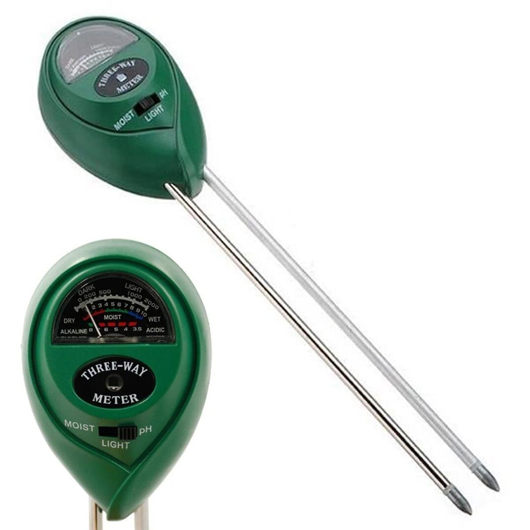 NOYAFA TR-01 ANALOG TOPRAK ANALİZ TEST CİHAZI PH-SU NEM-IŞIK METRE ÖLÇER