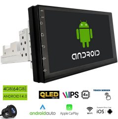 Dynamat rk-4007 android double single dın 7 i̇nç 4+64gb 4 çekirdek android 14