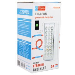 POWERMASTER PM-23800 24 LEDLİ TELEFON ŞARJ EDEBİLEN IŞILDAK