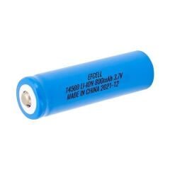 Efcell 14500 3.7V 800mAh Li-Ion Şarj Edilebilir Pil Tekli (El Feneri Pili)