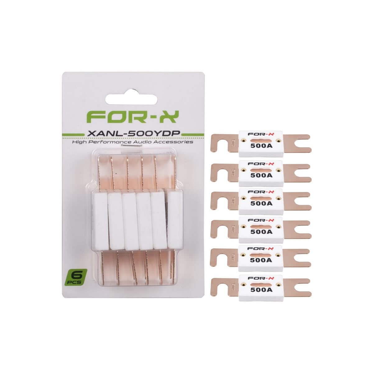 FOR-X XANL-500YDP 6 PCS ANL FUSE 500A (AKS-81)