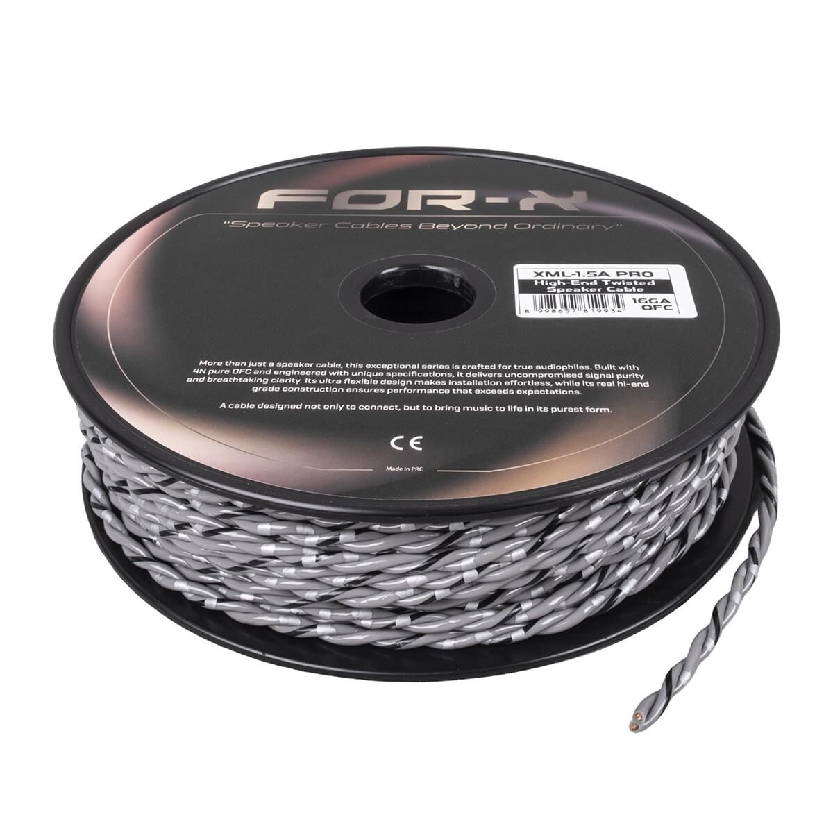FOR-X XML-1.5A PRO 16GA OFC KABLO 50metre GRİ-SİYAH-BEYAZ