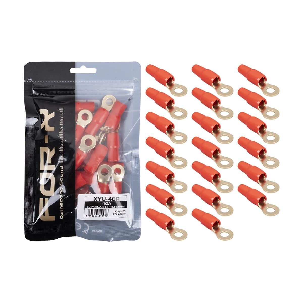 FOR-X XYU-48R 4GA YUVARLAK TİP KABLO YÜKSÜĞÜ 20 Lİ PAKET