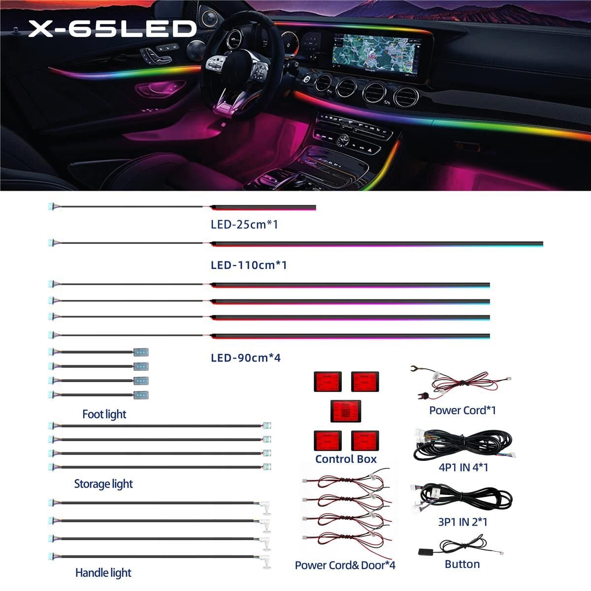 FOR-X X-65LED COLOURFUL AMBİANS LED
