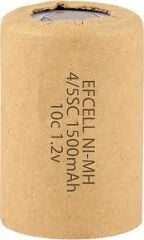 EFCELL Ni-Mh 4/5 SC-1500 MAH Şarjlı Süpürge Pili 1.2 Volt