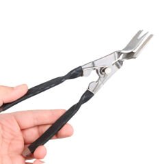 CARSTAR Q1 ARABA FAR TAMİR PENSESİ İÇ KLİPS KAUÇUK YÜZÜK ÇIKARMA PENSESİ PASLANMAZ ÇELİK (85X230MM)