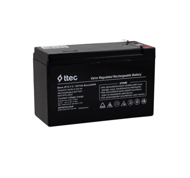 Ttec 12V 7AH Base Kuru Akü