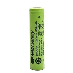 GP 1.2 Volt 800 mAh Düz Kafa Şarjlı AAA İnce Kalem Pil 80AAH