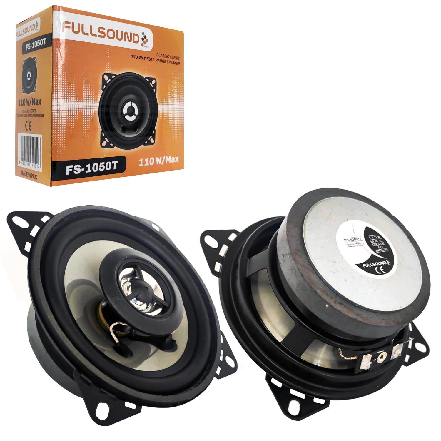 FULLSOUND FS-1050T Oto Hoparlör 10cm 100 Watt Tweeterli Çift