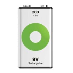 GP Batteries ReCyko 200 mAh 9V Boy Ni-Mh Şarjlı Pil Tekli Paket