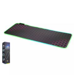 Onezero Zr1002 Rgb Mouse Pad 300*800Mm Petek Desenli Kırmızı