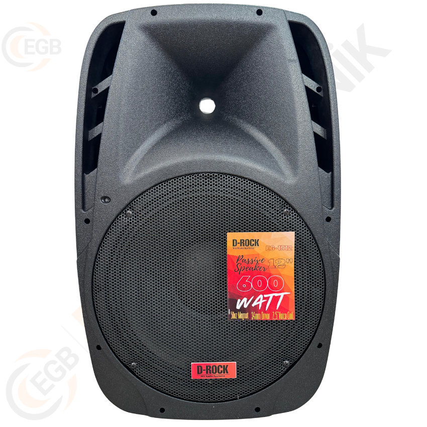 D-ROCK EG-1512 600 WATT 12'' PLASTİK KABİN PASİF HOPARLÖR