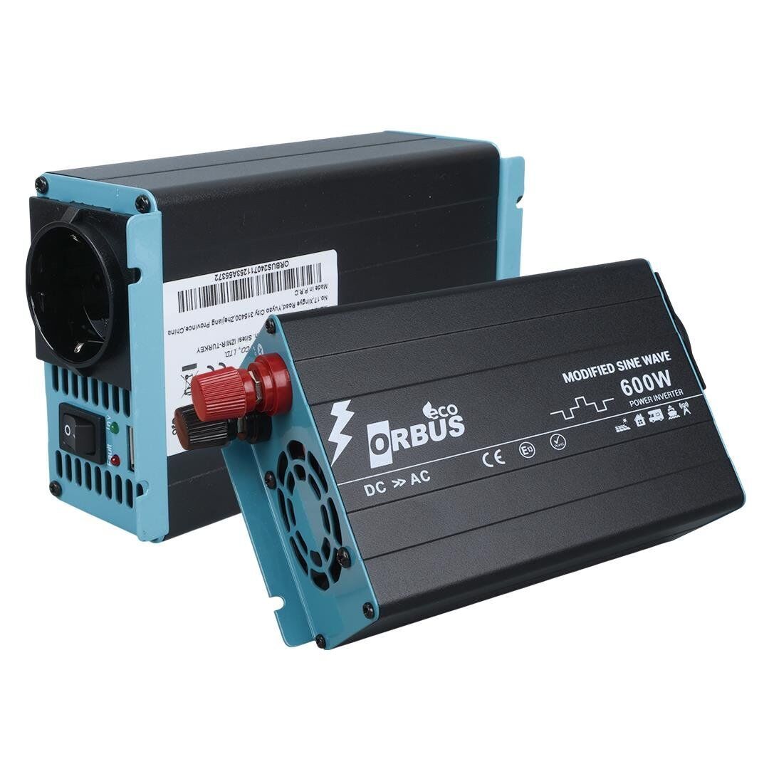 Orbus ORB600M Dc 12V 220V Ac 600W 1200W Modified Sinus