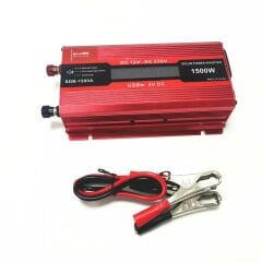 POWERMASTER PM-1500A 12 VOLT - 1500 WATT LCD EKRANLI USB'Lİ POWER INVERTER