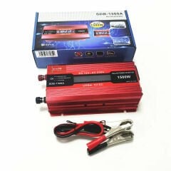 POWERMASTER PM-1500A 12 VOLT - 1500 WATT LCD EKRANLI USB'Lİ POWER INVERTER