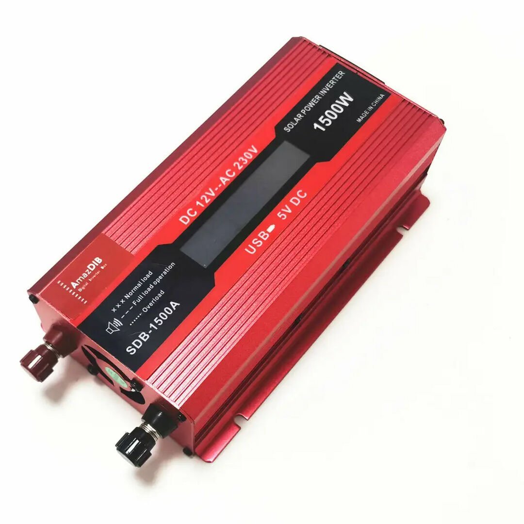 POWERMASTER PM-1500A 12 VOLT - 1500 WATT LCD EKRANLI USB'Lİ POWER INVERTER