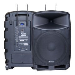 WESTA WAP-15505 400 WATT 15'' 16*2 KANAL 2 YOLLU 2 EL TELSİZ MİKROFONLU BLUETOOTH ÖZELLİKLİ ŞARJLI AKTİF KABİN HOPARLÖR
