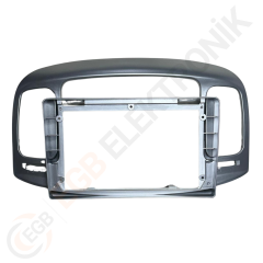 OTO TABLET ÇERÇEVE HYUNDAI ACCENT ERA 2009-2011 9'' GÜMÜŞ TAC-083