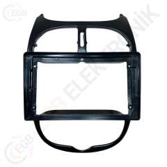 OTO TABLET ÇERÇEVE PEUGEOT 206 2002-2010 9'' SİYAH TAC-163