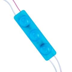 Powermaster 12 Volt 1.5 Watt Mavi Yanıp Sönen Parlak Tek Renk 2835 69 X 16 Mm IP65 160 - 180 Lümen 160 Derece Modül Led