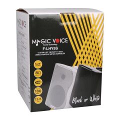 MagicVoice F-LHY5S 5.25'' (13.5 CM) Hat Trafolu Duvar Tipi Sütun Hoparlör (20W RMS / 180W Peak - MP3 USB Uyumlu) - Beyaz