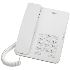 Karel TM-140 Kablolu Ekransız Krem Masaüstü Telefon