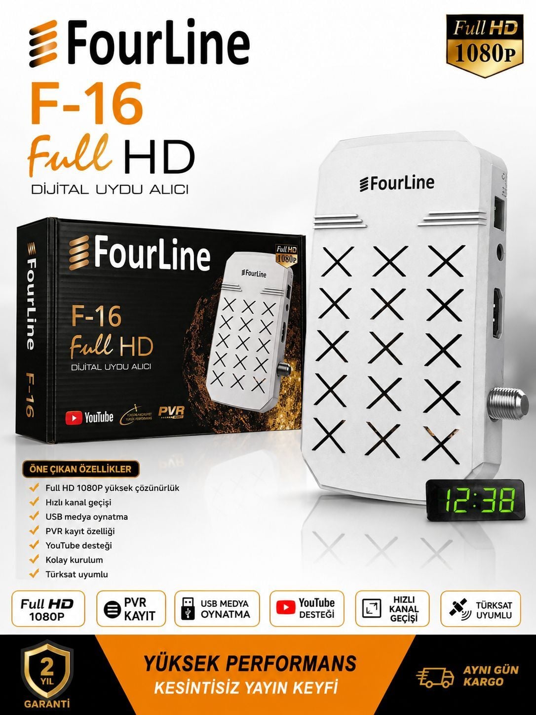FOURLİNE F-16 HD UYDU ALICISI
