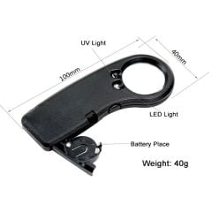 Proskit MA-022 Led Işıklı 7.5X El Tipi Büyüteç (D-58)