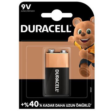 6LR61/MN1604 ALKALİN 9 VOLT PİL TEK FİYAT DURACELL
