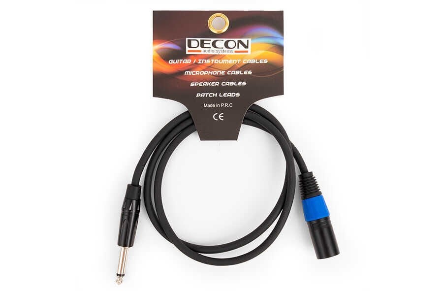DECON DC-210L3 - 6.3mm XLR Dişi Ses Kablosu - 3 Metre (AVD-319)