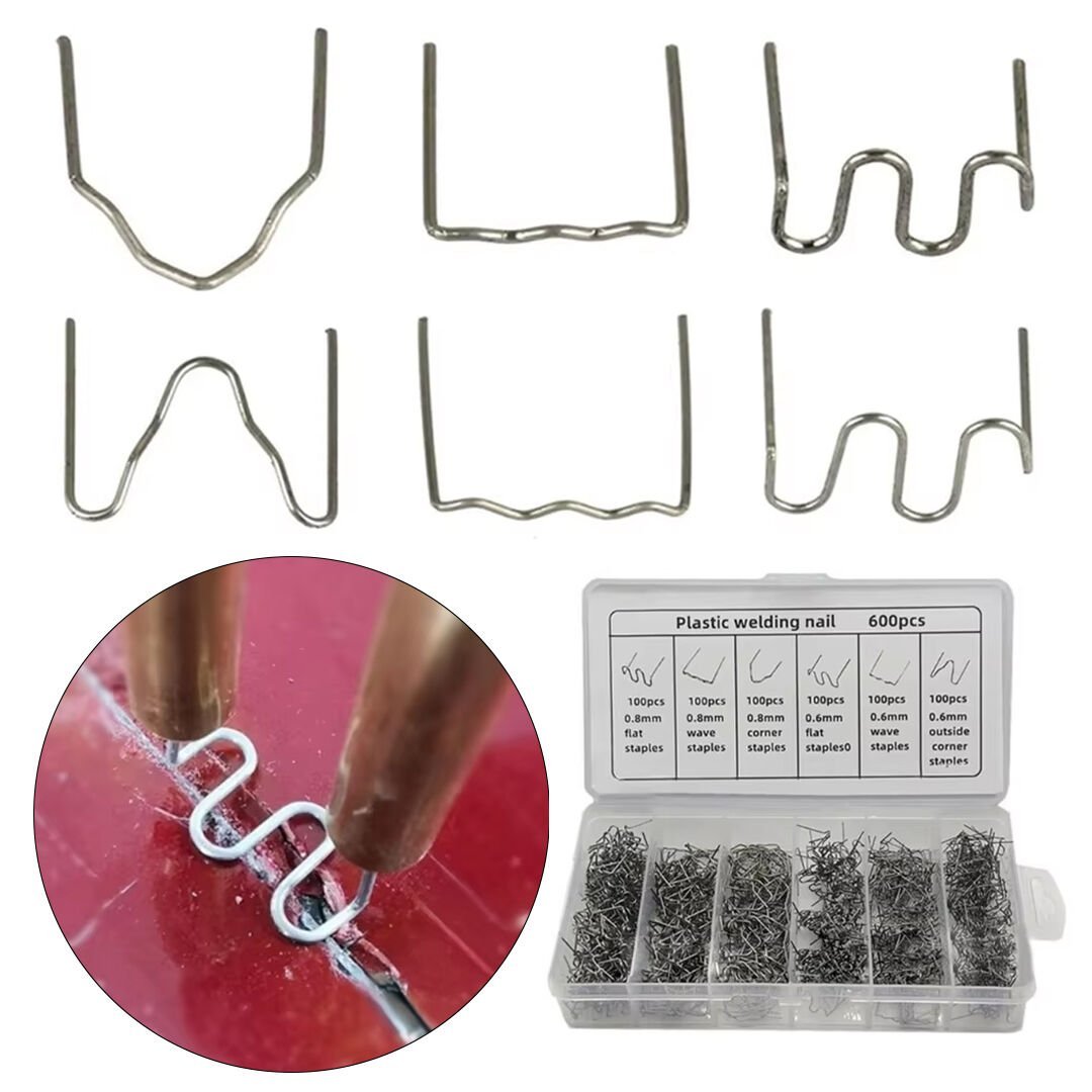 POWERMASTER PM-25315 OTO TAMPON KAPORTA PLASTİK ONARIM TAMİR KAYNAK ÇİVİSİ 6 TİP ŞEKİL (600 ADET)