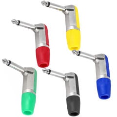 PLASTİK GÖVDE METAL UÇ 6.3 MM MONO L TİP GİTAR JAKI EG-5056 (AN-14)