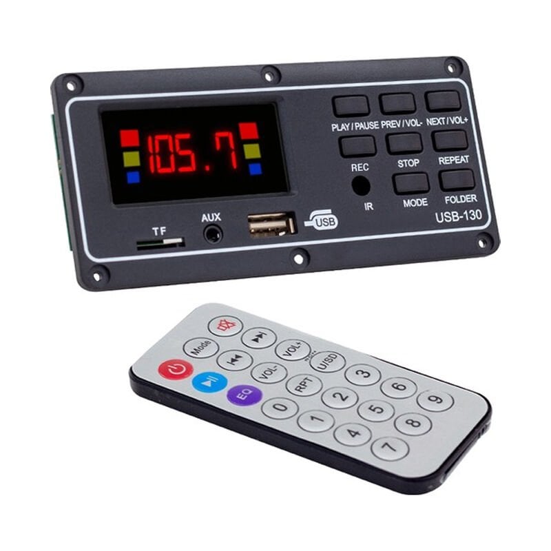 MV-15949 USB/SD/MIC/AUX/BLUETOOTH KUMANDALI EKRANLI OTO TEYP CEVİRİCİ PLAYER BOARD MAGICVOICE
