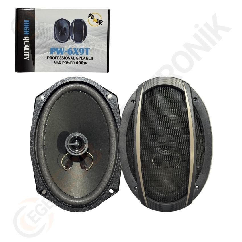 PAWER PW-6X9T Oval 600W Hoparlör Çift