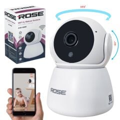 Rose AHD-20600 Wifi Kamera 360 Derece Sesli İç Mekan 1080p R24