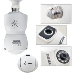 Rose AHD-30125 Wifi Akıllı Kamera İç Mekan 360 Derece Sesli