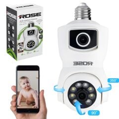 Rose AHD-30125 Wifi Akıllı Kamera İç Mekan 360 Derece Sesli