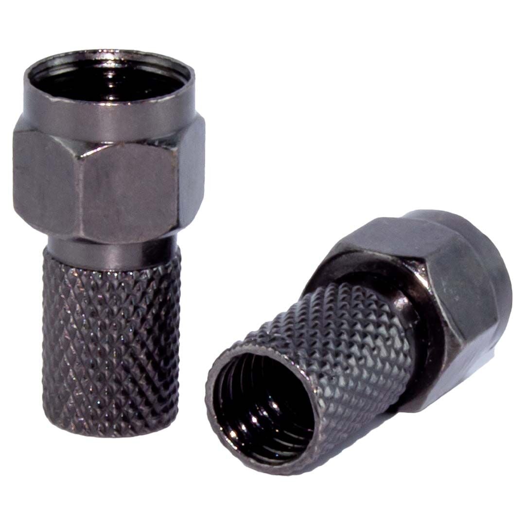 MESEF MFK1087 ANTHRACİTE RG6 CONTALI F KONNEKTÖR 100 ADET