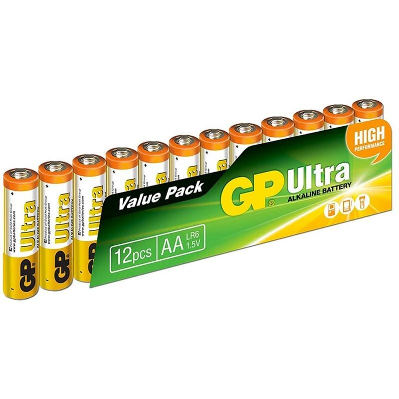 15AU-12Lİ PAKET ALKALİN AA KALEM PİL (12Lİ FİYAT) GP