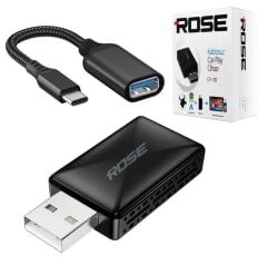 Oto Wireless Carplay İos Android Ekran Yansıtma Dongle Rose CR-100