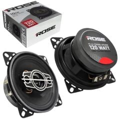 Oto Hoparlör 10cm 120w Tweeterli 1 Adet Rose RS-101