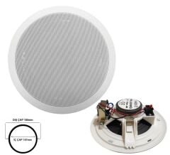 ALÇIPAN TAVAN HOPARLÖR 13CM 100V TRAFOLU BEYAZ FULLY K-1421C