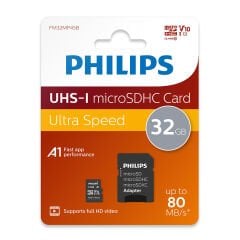 Philips FM32MP45B/00 32GB Class10 UHS-I U1 TF Adaptörlü Micro SDHC Hafıza Kartı